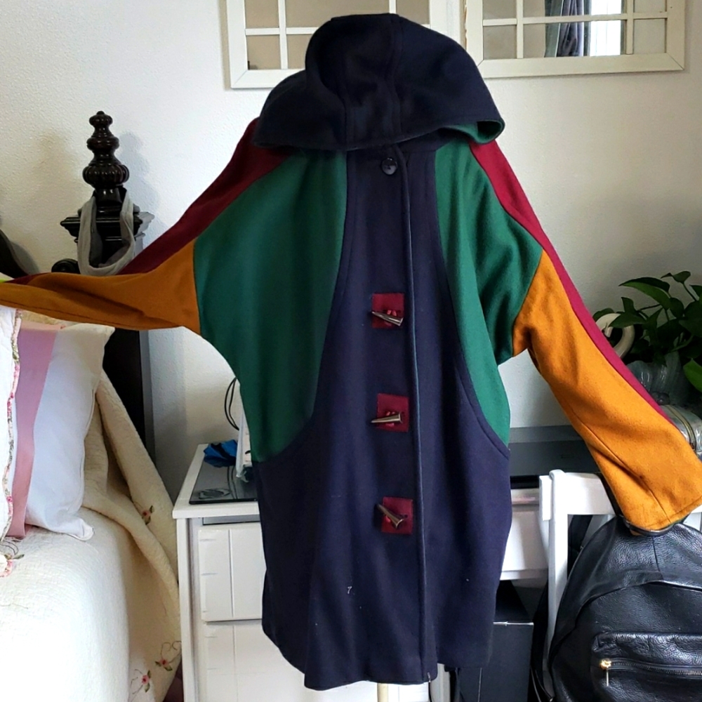 Braetan block Wool coat